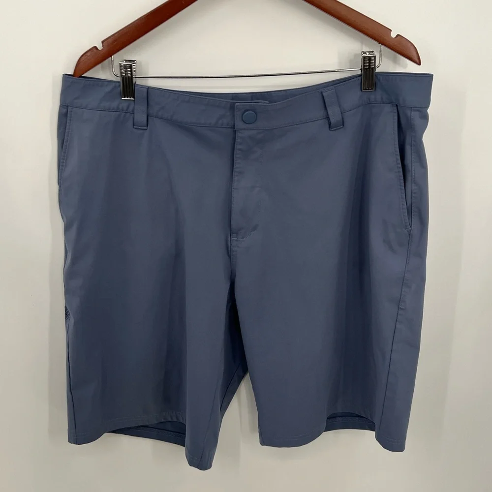 Rhone blue active golf shorts